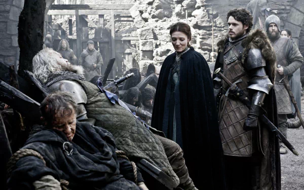 Anton Lesser Qyburn (Game Of Thrones) Richard Madden Michelle Fairley Catelyn Stark Robb Stark TV Show Game Of Thrones HD Desktop Wallpaper | Background Image