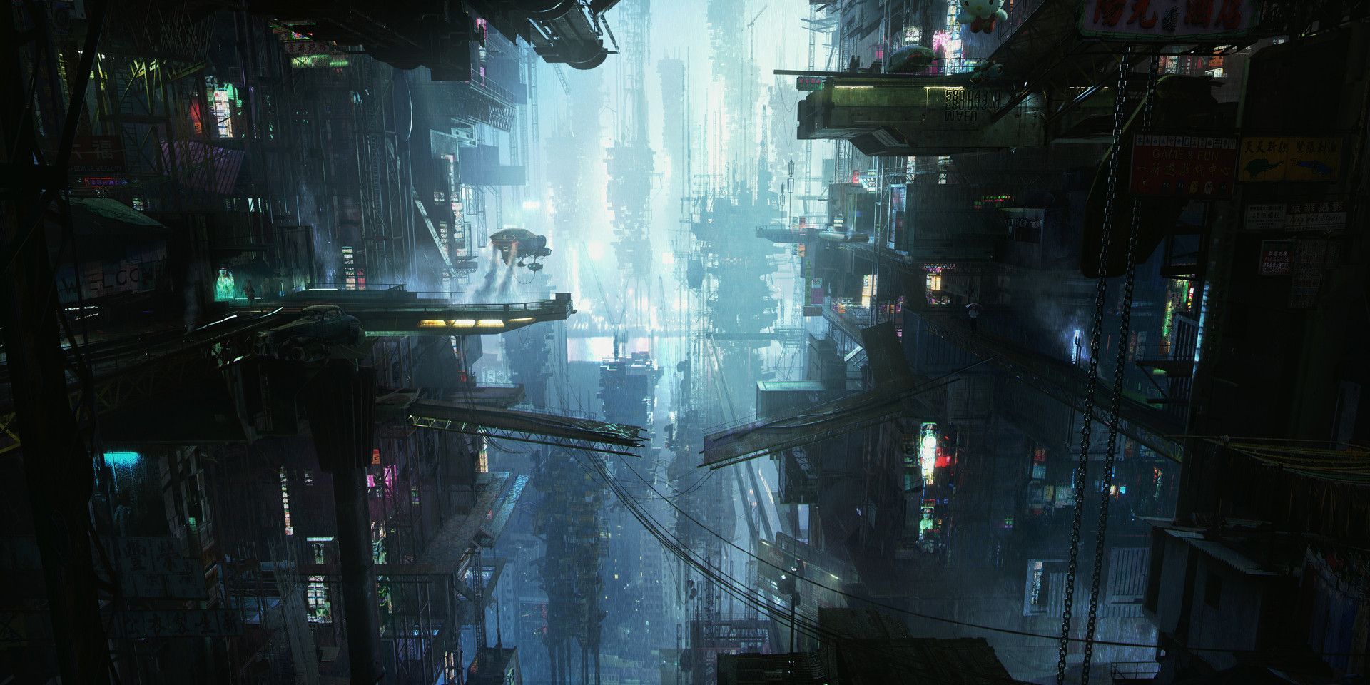 Download Landscape Sci Fi City Sci Fi City Wallpaper by Tamas Medve