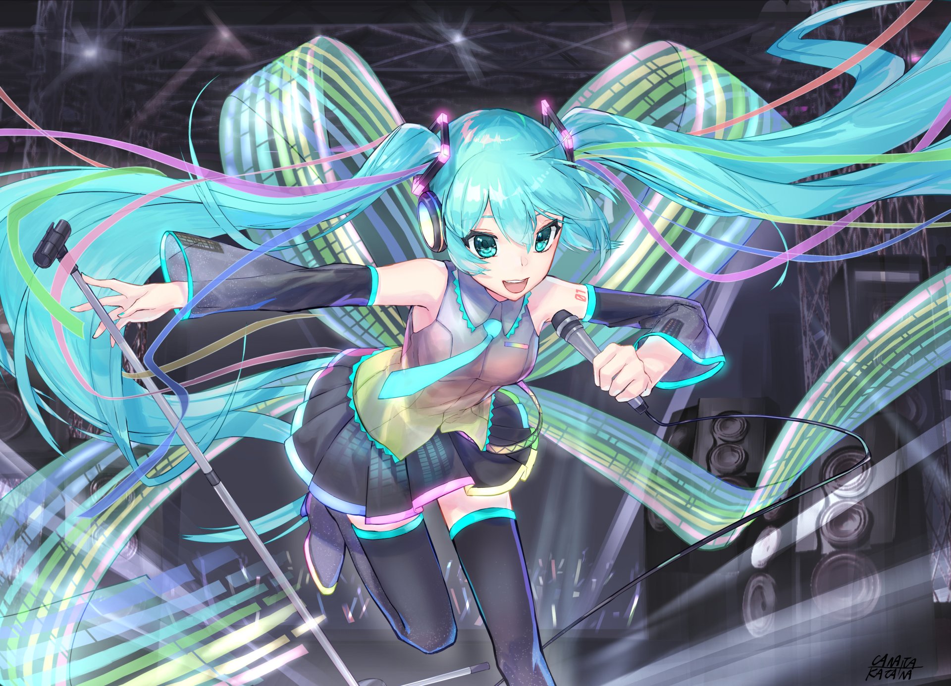 Download Hatsune Miku Anime Vocaloid HD Wallpaper