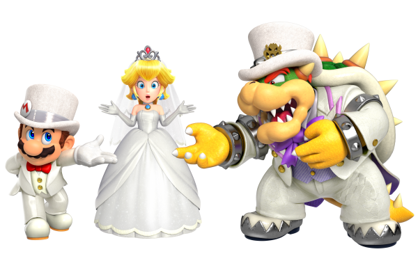 Video Game Super Mario Odyssey Mario Princess Peach Bowser HD Wallpaper | Background Image