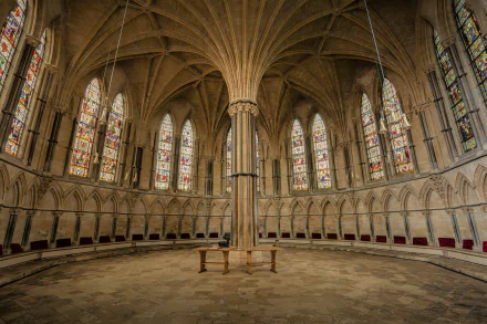  Inside Lincoln Cathedral in England by Michael Beckwith