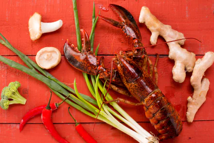 pepper still life seafood food lobster HD Desktop Wallpaper | Background Image