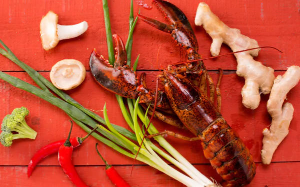 pepper still life seafood food lobster HD Desktop Wallpaper | Background Image