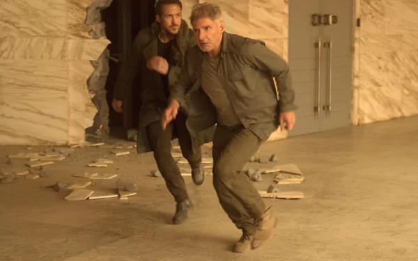 Rick Deckard Officer K (Blade Runner 2049) Harrison Ford Ryan Gosling movie Blade Runner 2049 HD Desktop Wallpaper | Background Image