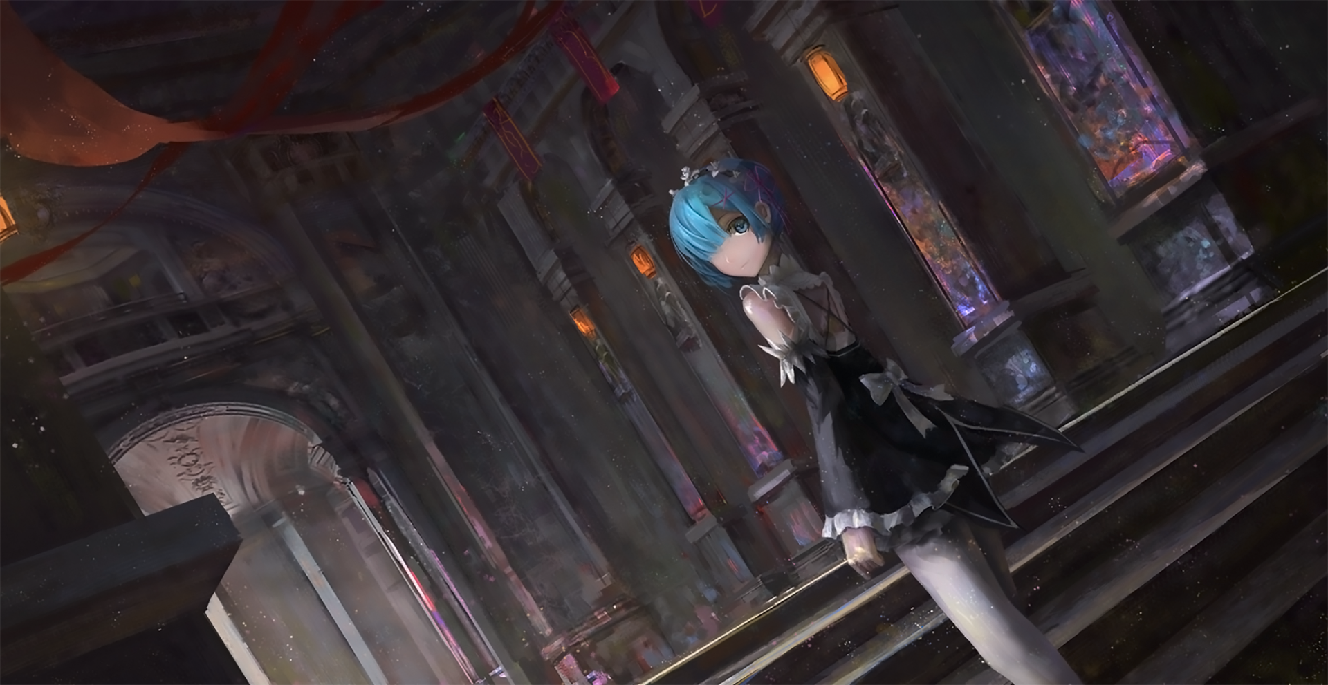 Download Rem (Re:ZERO) Anime Re:Zero - Starting Life In Another World HD Wallpaper by 天琊悲鸣