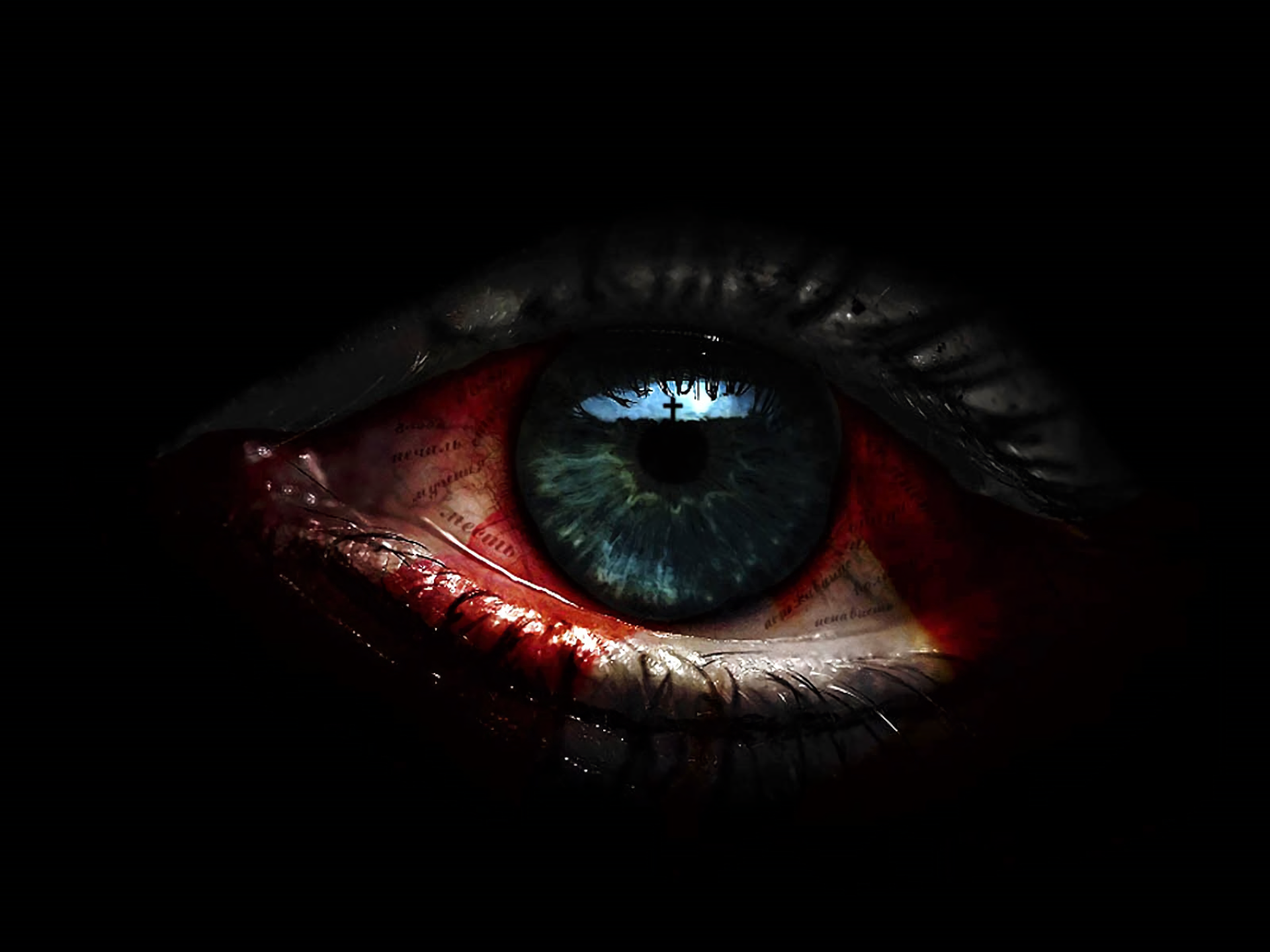 1920x1440 Scary Eye Wallpaper Background Image. 