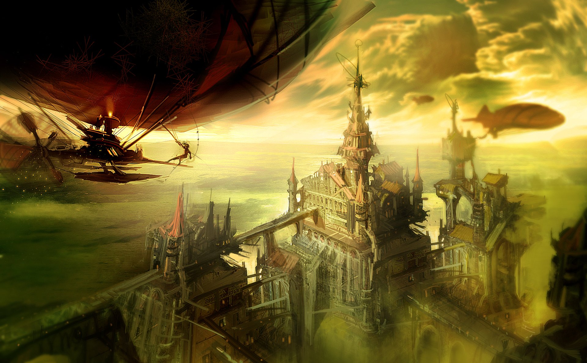Fantasy City HD Wallpaper by hungerartist