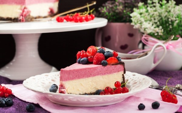 Food Dessert Pastry Cake Still Life Berry Fruit Cheesecake HD Wallpaper | Background Image