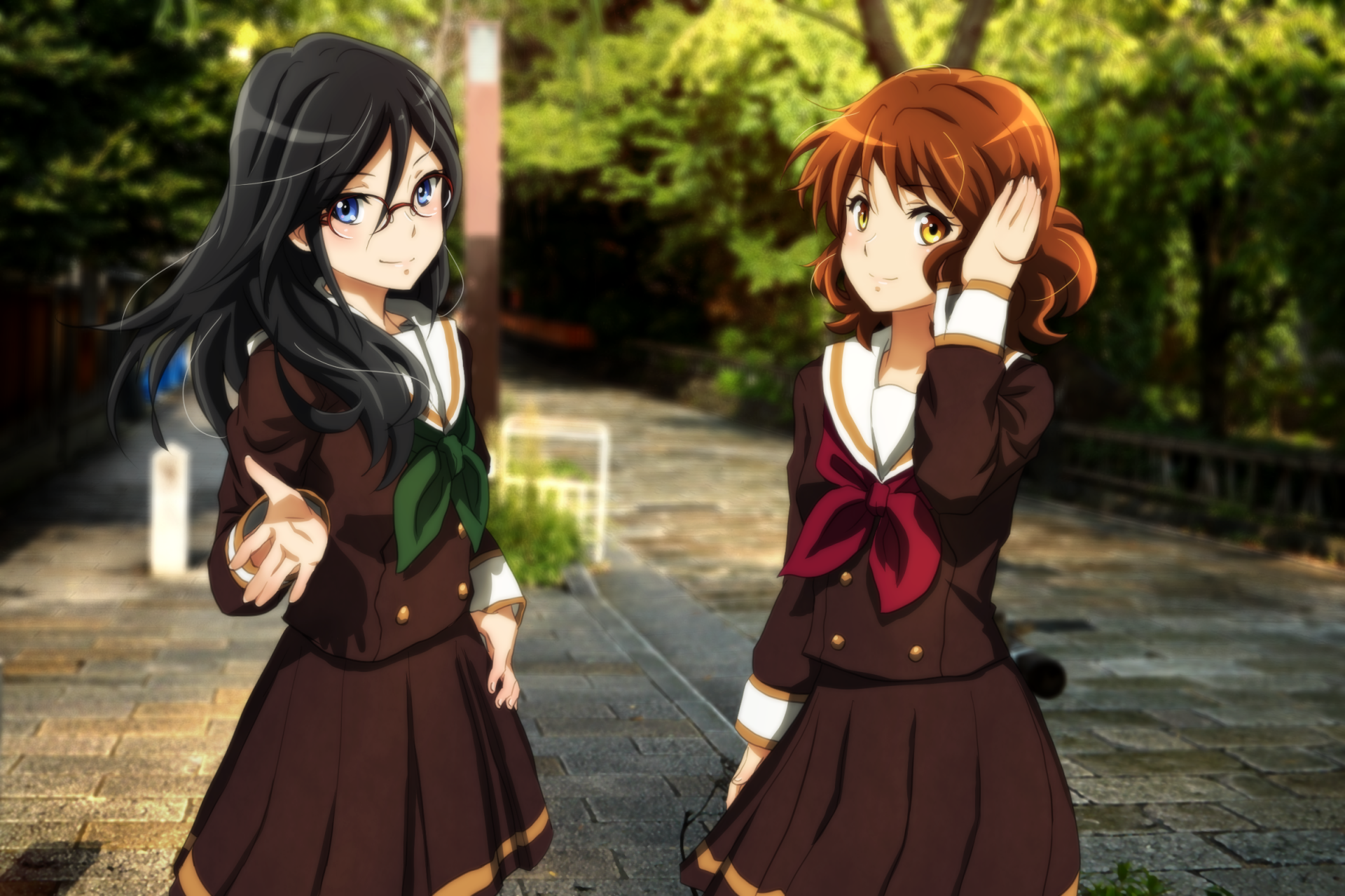 Download Asuka Tanaka Kumiko Oumae Anime Sound! Euphonium HD Wallpaper