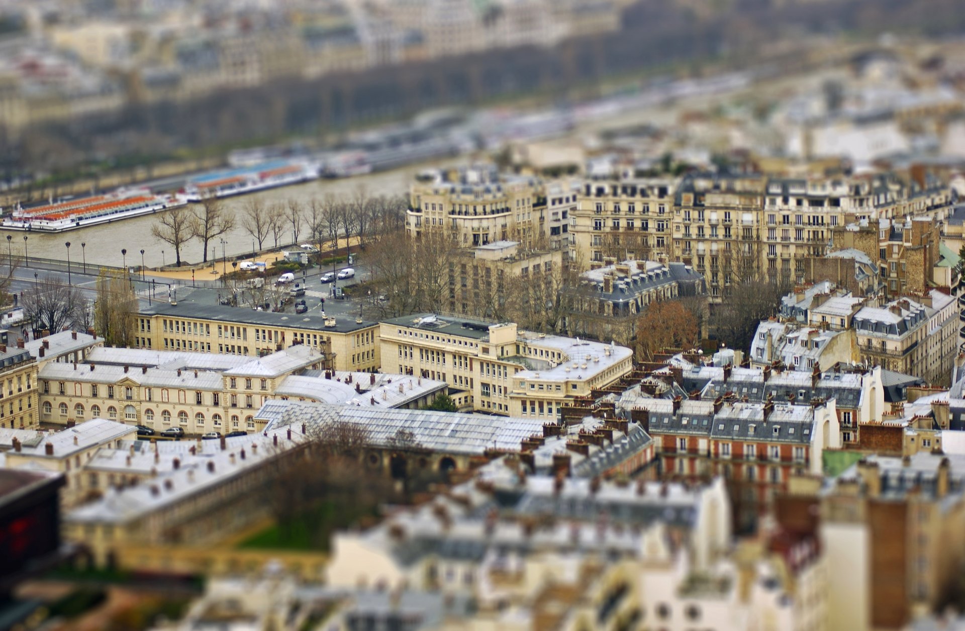 Download Building France Paris Photography Tilt Shift 4k Ultra HD Wallpaper