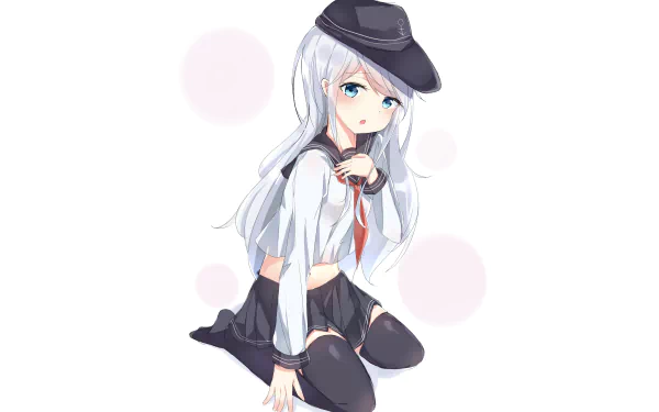 Hibiki (Kancolle) Anime Kantai Collection HD Desktop Wallpaper | Background Image