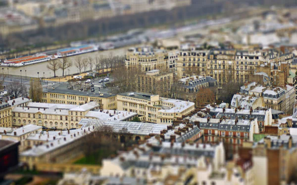 building France Paris photography tilt shift HD Desktop Wallpaper | Background Image