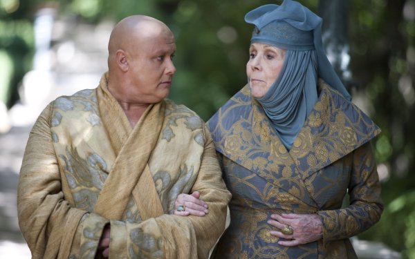 TV Show Game Of Thrones Lord Varys Olenna Tyrell Conleth Hill Diana Rigg HD Wallpaper | Background Image