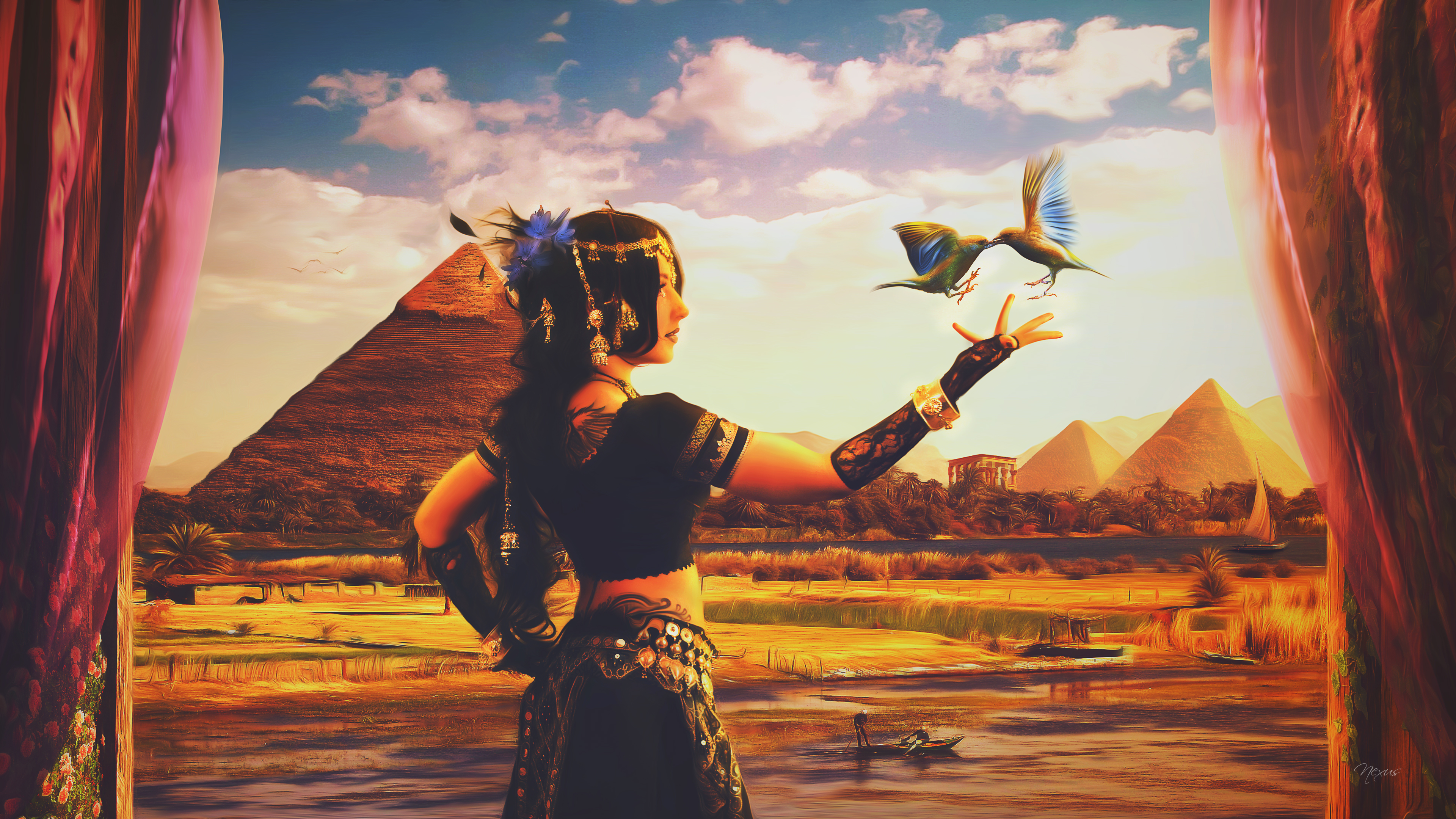 Fantasy Egyptian HD Wallpaper | Background Image
