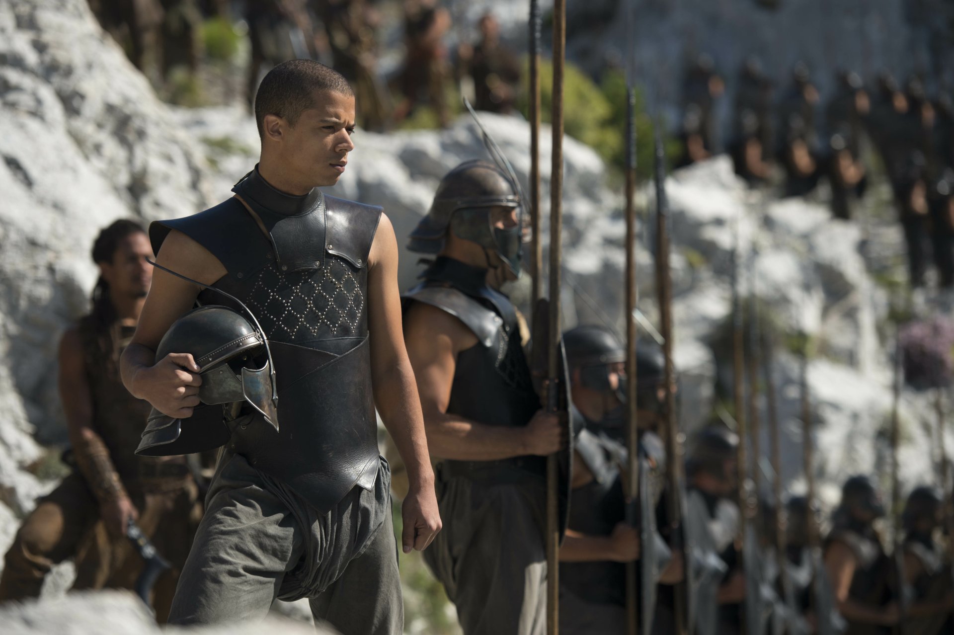 Download Jacob Anderson Grey Worm TV Show Game Of Thrones 4k Ultra HD Wallpaper