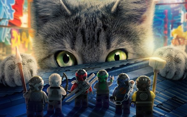 Movie The Lego Ninjago Movie Cat Lego Kai Lloyd Garmadon Cole Jay Walker Zane Nya HD Wallpaper | Background Image
