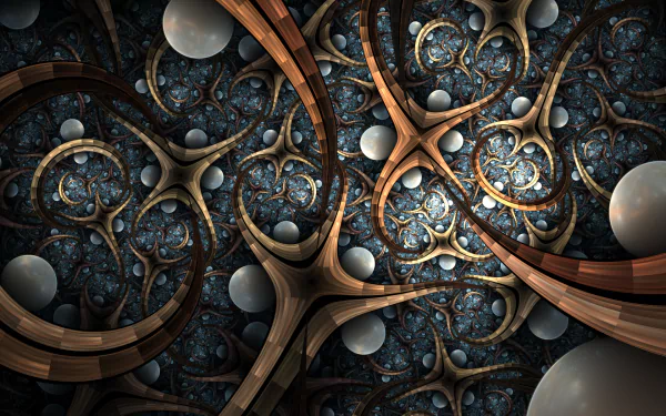 blue orb Abstract fractal abstract blue HD Desktop Wallpaper | Background Image