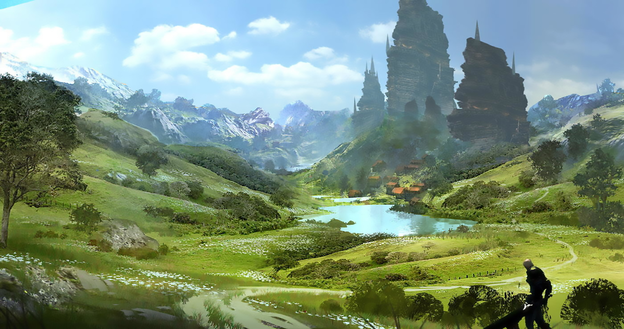 Fantasy Landscape HD Wallpaper by Red Hong