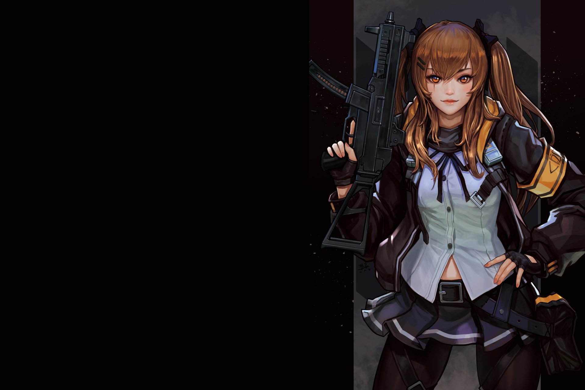 Download UMP9 (Girls Frontline) Video Game Girls Frontline 4k Ultra HD Wallpaper by Daejun Park