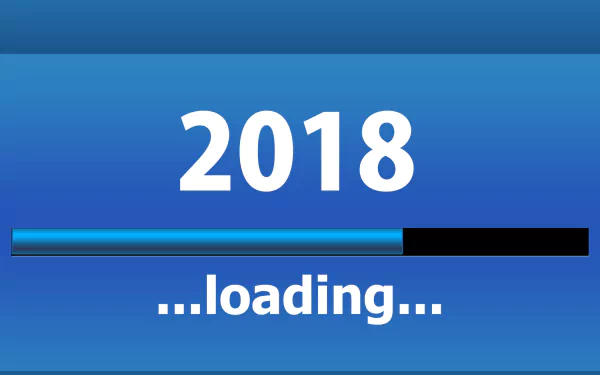 loading blue New Year holiday New Year 2018 HD Desktop Wallpaper | Background Image