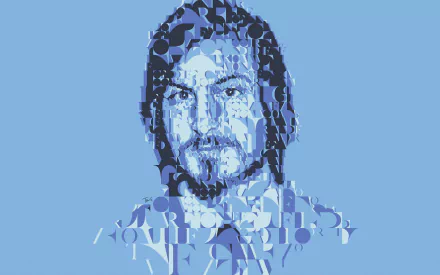 blue face American Celebrity Steve Jobs HD Desktop Wallpaper | Background Image