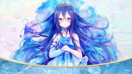 blue hair Anime Original HD Desktop Wallpaper | Background Image