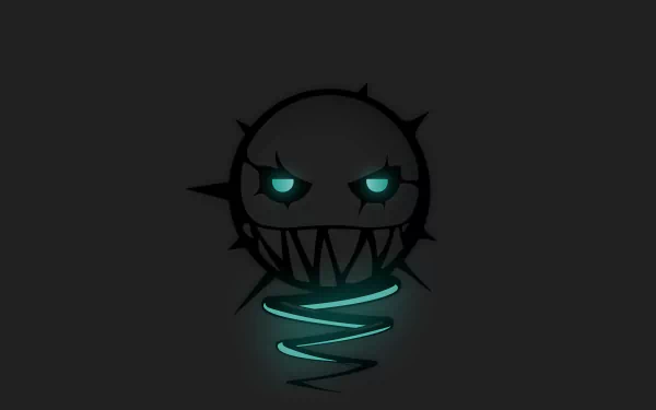 HD minimalist wallpaper illustrating Ela from Operation Blood Orchid in Tom Clancy's Rainbow Six: Siege. Features dark background with a stylized, glowing face and abstract design.