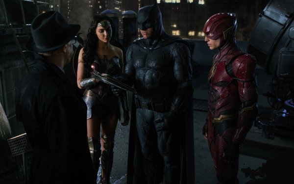 Movie Justice League Commissioner Gordon Flash Batman Ben Affleck Ezra Miller Gal Gadot Wonder Woman J.K. Simmons HD Wallpaper | Background Image