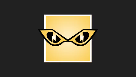 Minimalist 8K Ultra HD PC wallpaper featuring IQ's stylized eyes from Tom Clancy's Rainbow Six: Siege, capturing the essence of the iconic video game character.