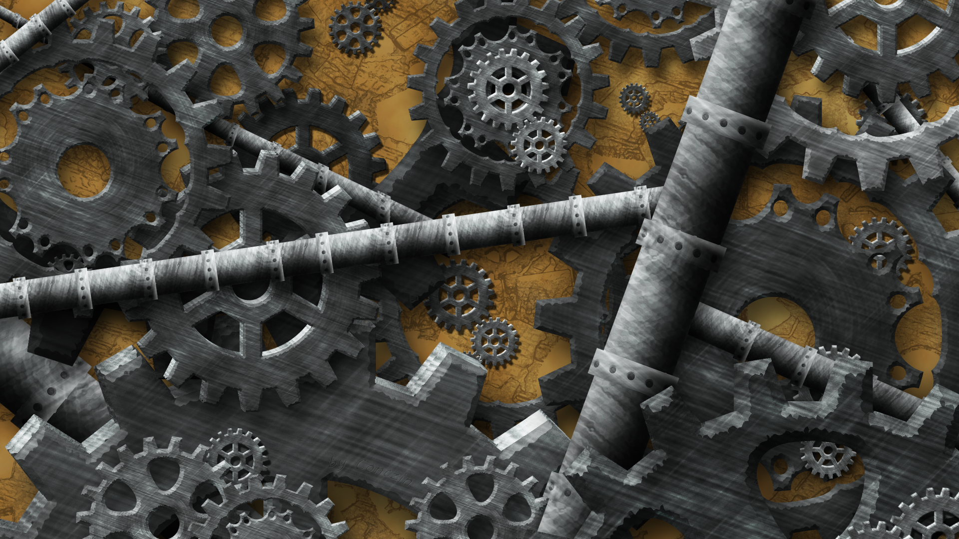 Steampunk Gears by Luke100000