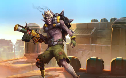 Junkrat (Overwatch) video game Overwatch HD Desktop Wallpaper | Background Image