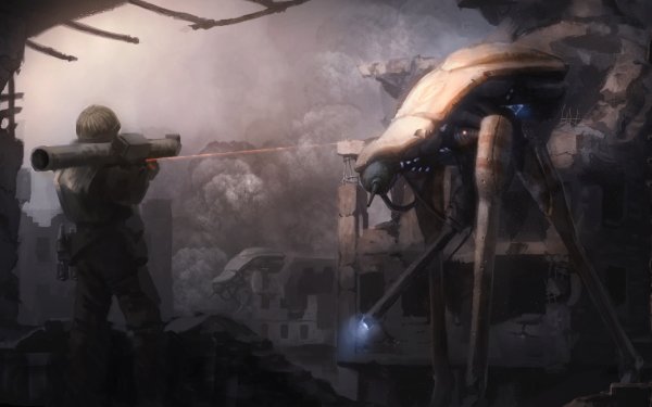 Video Game Half-Life 2 Half-Life Alien Soldier Rocket Launcher Invasion Ruin Strider City 17 HD Wallpaper | Background Image