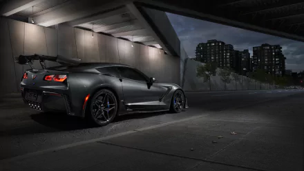 supercar silver car car Chevrolet Chevrolet Corvette vehicle Chevrolet Corvette ZR1 HD Desktop Wallpaper | Background Image