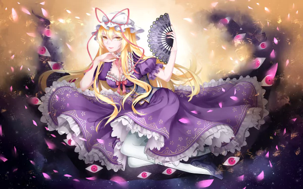 Yukari Yakumo Anime Touhou HD Desktop Wallpaper | Background Image