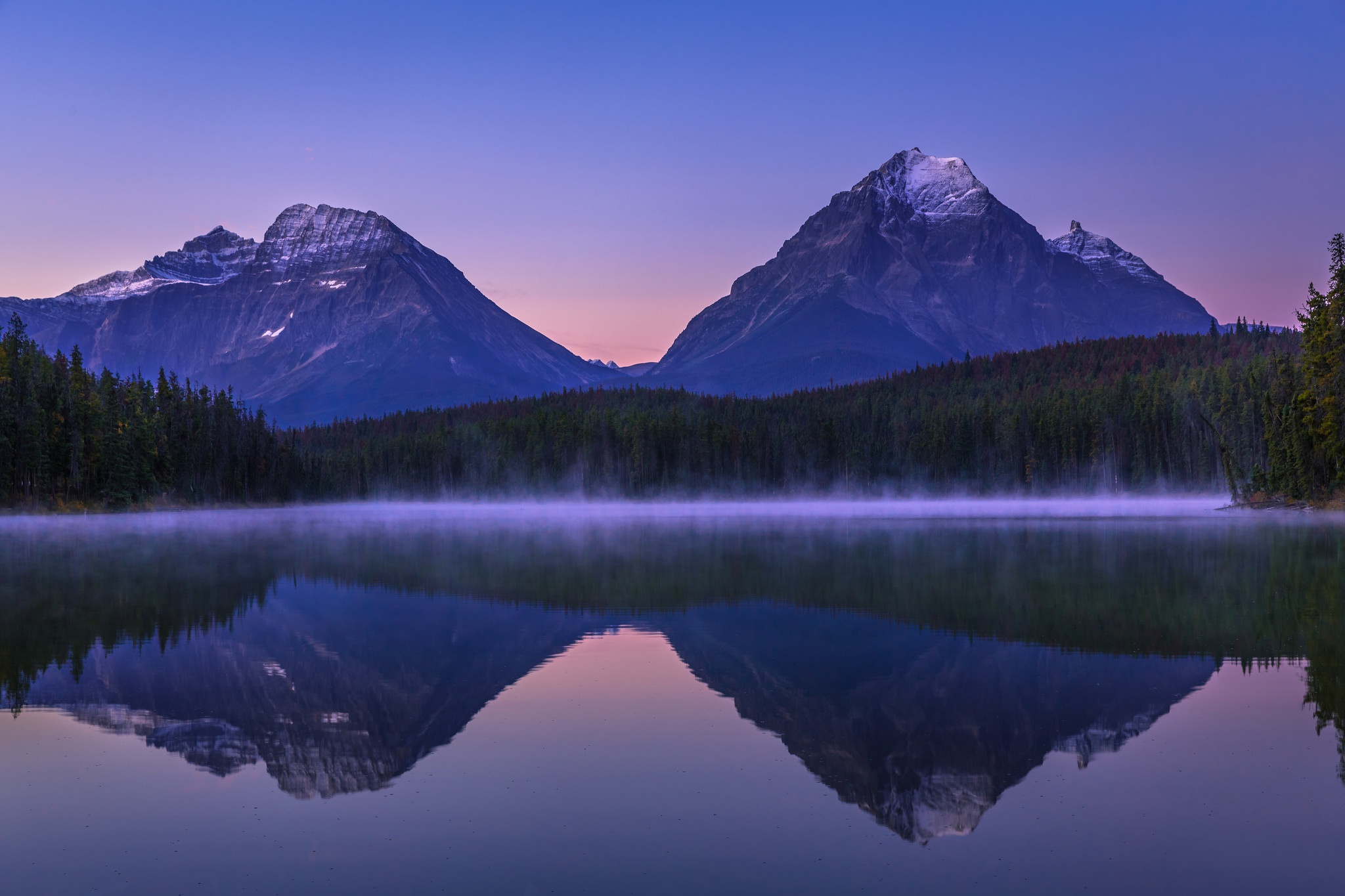 Download Peak Forest Mountain Lake Nature Reflection HD Wallpaper