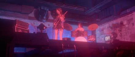 guitar drum set Anime Original HD Desktop Wallpaper | Background Image