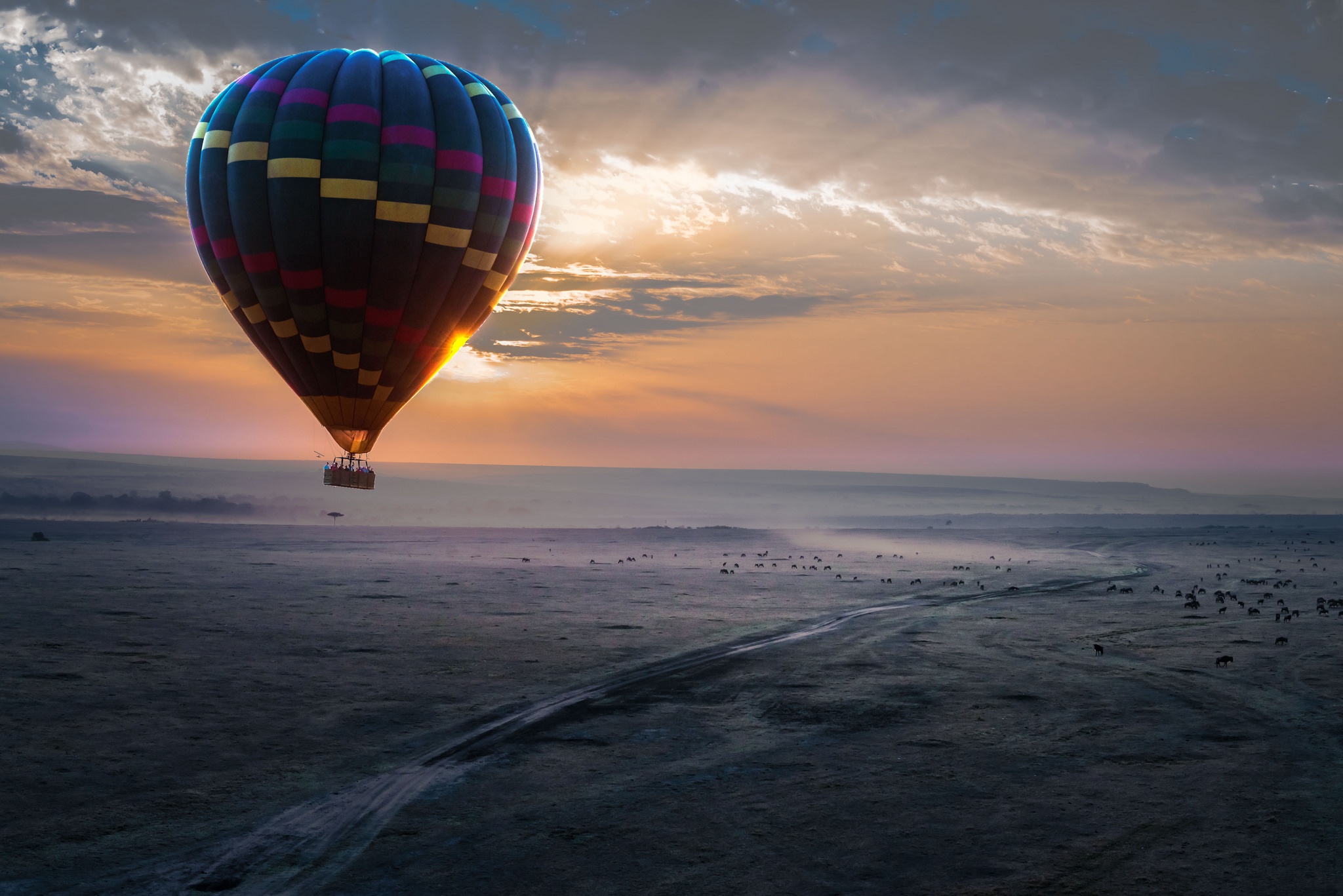 Heissluftballon Hd Wallpaper Hintergrund 2048x1367