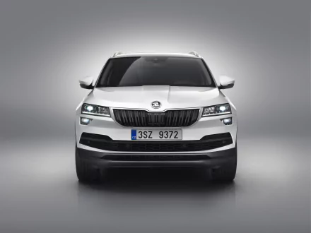 white car SUV car Skoda vehicle Skoda Karoq HD Desktop Wallpaper | Background Image
