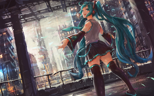 Anime Vocaloid Hatsune Miku HD Wallpaper | Background Image