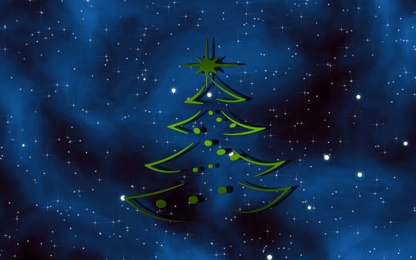 Holiday Christmas Christmas Tree Blue HD Wallpaper | Background Image
