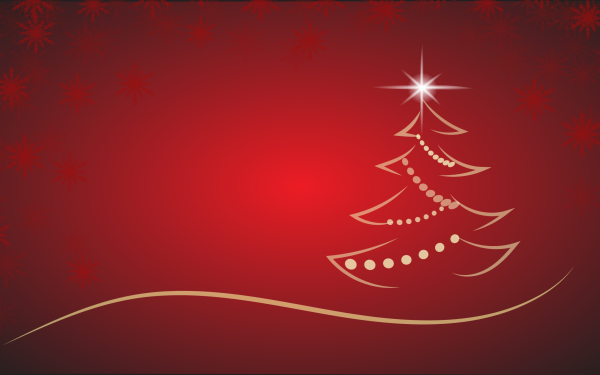 Holiday Christmas Christmas Tree Red HD Wallpaper | Background Image