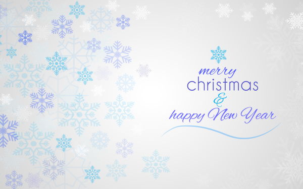 Holiday Christmas Snowflake Merry Christmas Happy New Year HD Wallpaper | Background Image