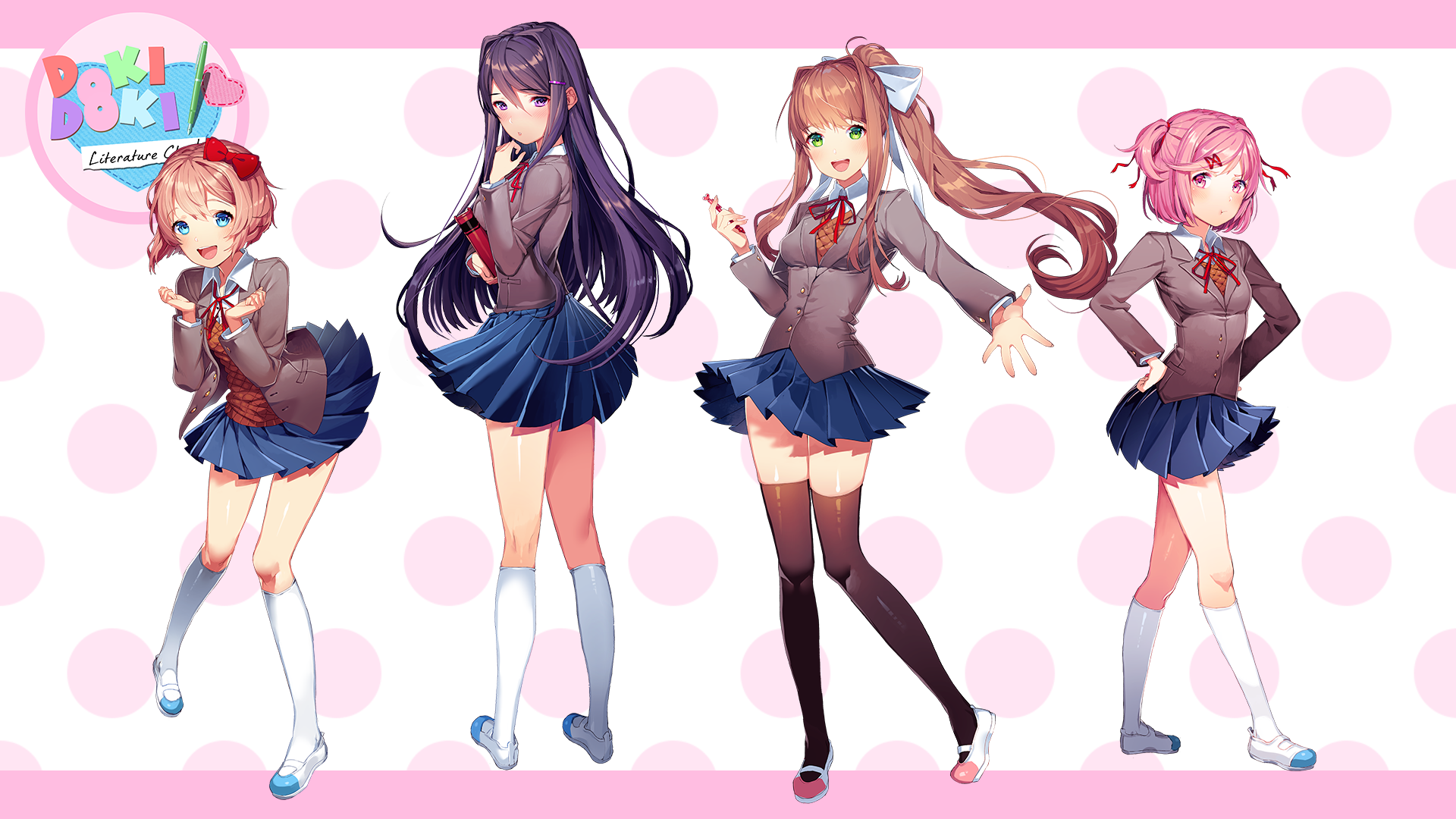 HD wallpaper: anime, anime girls, Doki Doki Literature Club