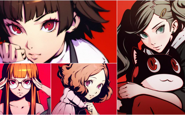 Persona 5 Ladies in 4K Ultra HD Wallpaper by Ilya Kuvshinov