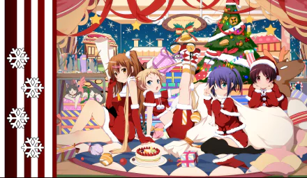 Kumin Tsuyuri Rikka Takanashi Shinka Nibutani Sanae Dekomori Anime Love Chunibyo & Other Delusions HD Desktop Wallpaper | Background Image