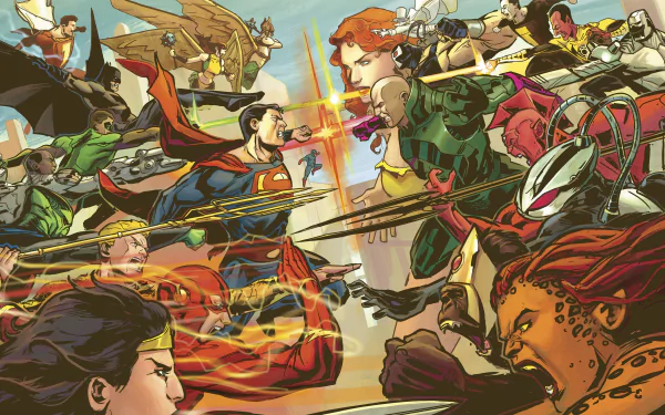 Comic Justice League HD Desktop Wallpaper | Background Image