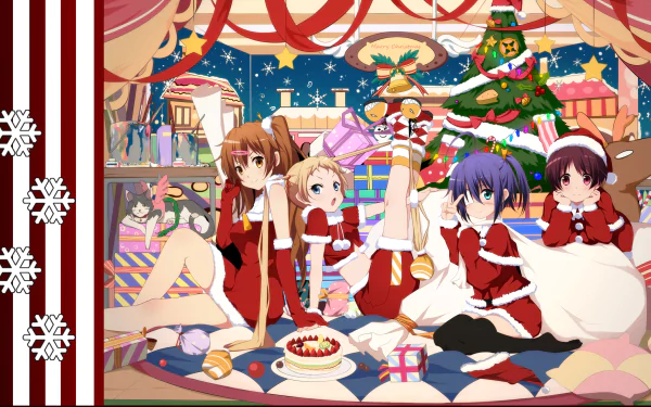 Kumin Tsuyuri Rikka Takanashi Shinka Nibutani Sanae Dekomori Anime Love Chunibyo & Other Delusions HD Desktop Wallpaper | Background Image