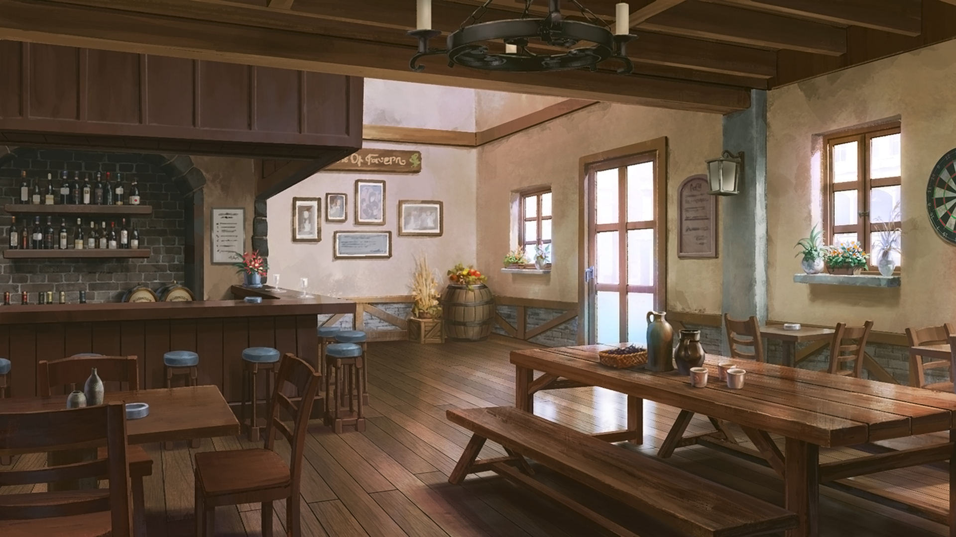 Anime Tavern Escape - HD Wallpaper by Dao Dao