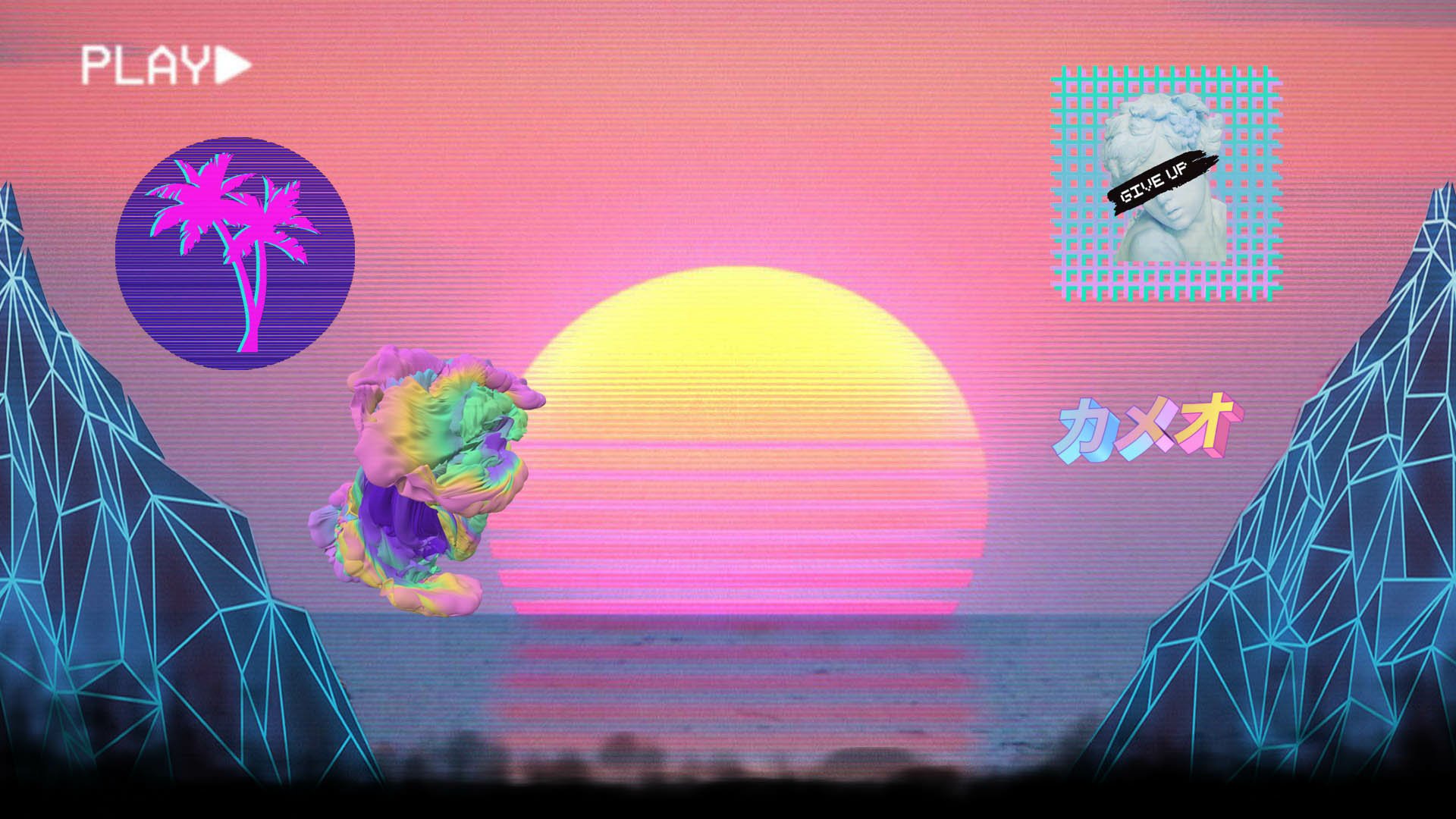 Artistic Vaporwave Hd Wallpaper Background Image 1920x1080