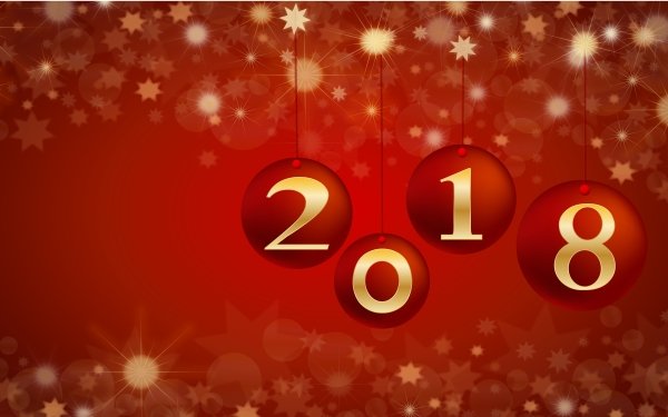 Holiday New Year 2018 Red New Year HD Wallpaper | Background Image